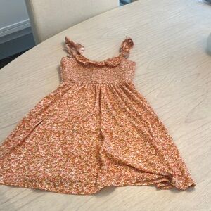 Altar'd State Orange Pink Casual Sundress